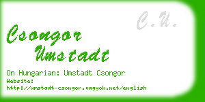csongor umstadt business card